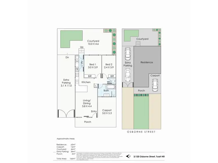 Floorplan of Homely villa listing, 3-120 Osborne Street, Tuart Hill WA 6060