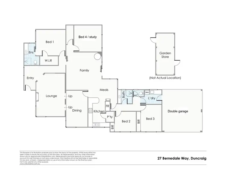 Floorplan of Homely house listing, 27 Bernedale Way, Duncraig WA 6023