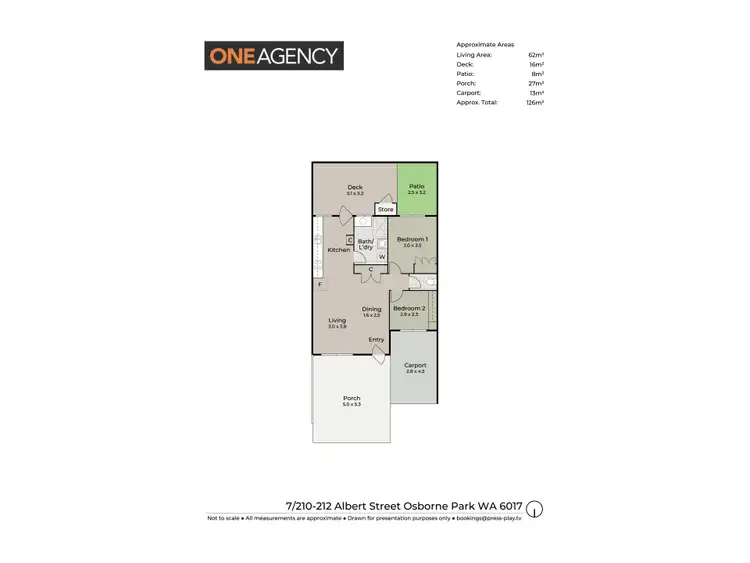 Floorplan of Homely unit listing, 7/210-212 Albert Street, Osborne Park WA 6017