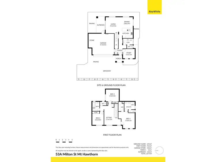 Floorplan of Homely house listing, 53a Milton Street, Mount Hawthorn WA 6016
