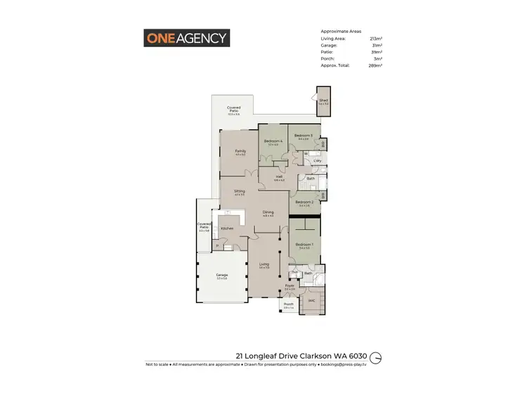 Floorplan of Homely house listing, 21 Longleaf Drive, Clarkson WA 6030