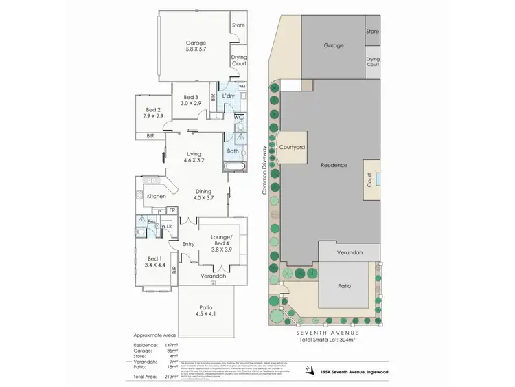 Floorplan of Homely house listing, 195a Seventh Avenue, Inglewood WA 6052