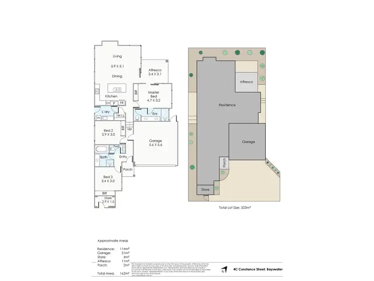 Floorplan of Homely villa listing, 4B Constance Street, Bayswater WA 6053