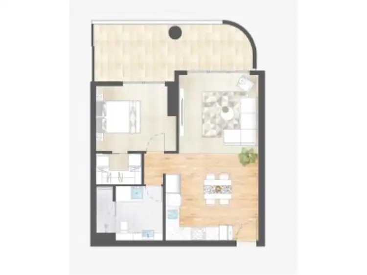 Floorplan of Homely apartment listing, 1306/118 Goodwood Parade, Burswood WA 6100