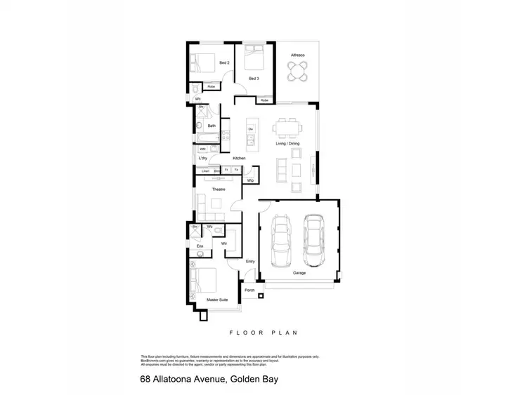 Floorplan of Homely house listing, 68 Allatoona Avenue, Golden Bay WA 6174