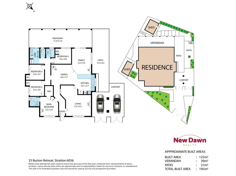 Floorplan of Homely house listing, 33 Burton Retreat, Stratton WA 6056