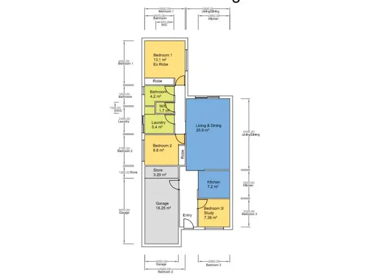 Floorplan of Homely villa listing, 104/27 Pearson Drive, Success WA 6164