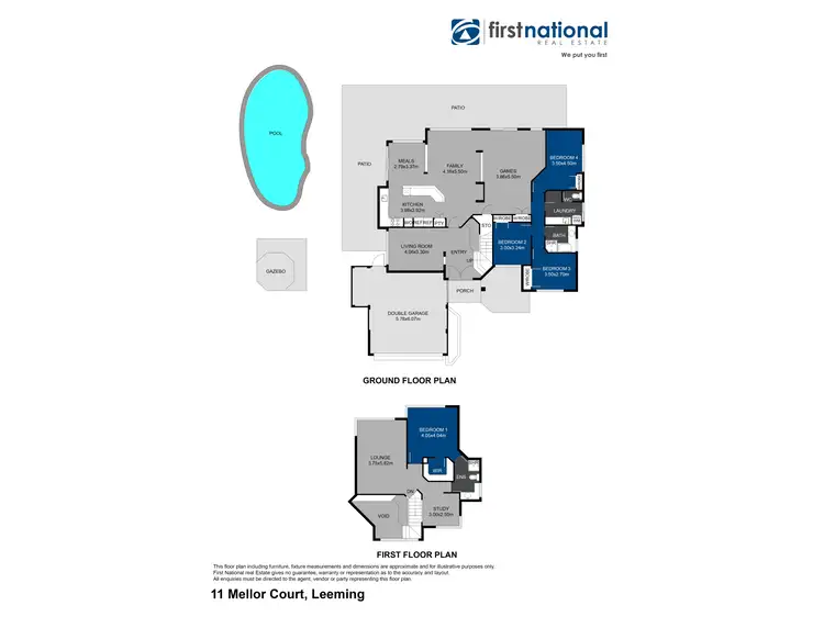 Floorplan of Homely house listing, 11 Mellor Court, Leeming WA 6149