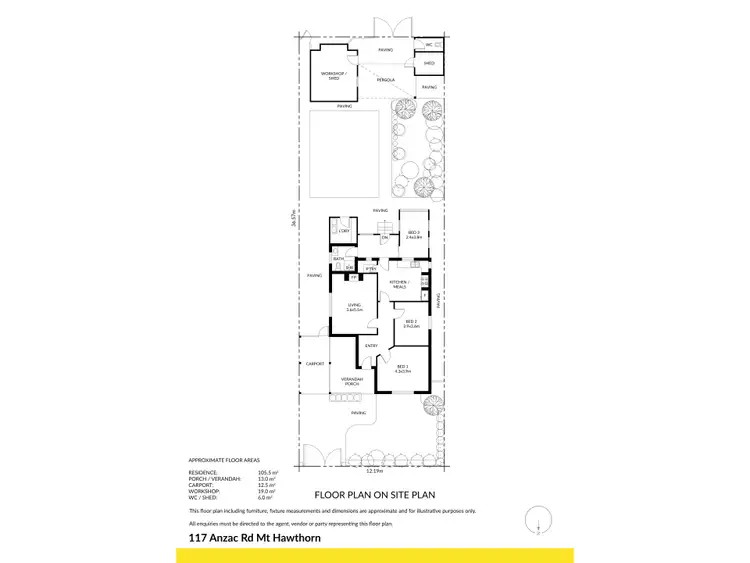 Floorplan of Homely house listing, 117 Anzac Road, Mount Hawthorn WA 6016