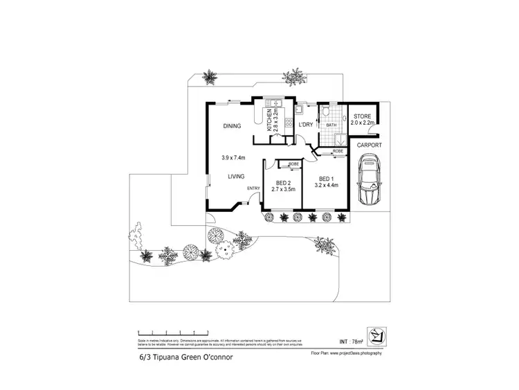 Floorplan of Homely villa listing, 6/3 Tipuana Greens, O'connor WA 6163