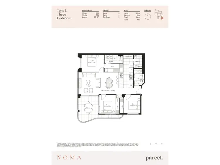 Floorplan of Homely apartment listing, 701/42 Glyde Street, Mosman Park WA 6012
