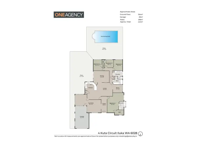 Floorplan of Homely house listing, 4 Kuta Circuit, Iluka WA 6028