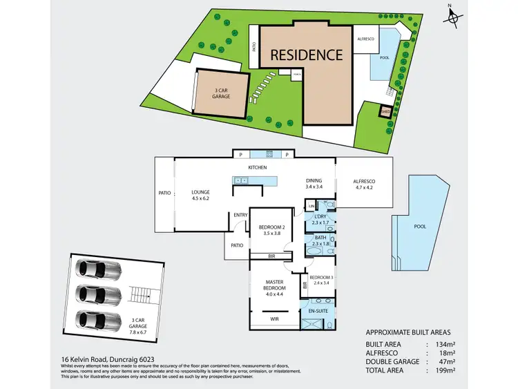Floorplan of Homely house listing, 16 Kelvin Road, Duncraig WA 6023