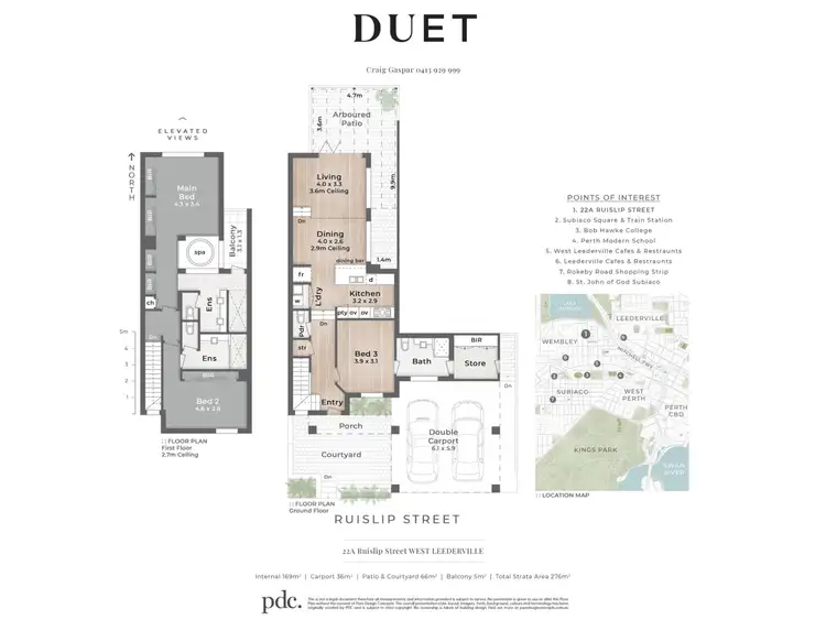 Floorplan of Homely house listing, 22A Ruislip Street, West Leederville WA 6007