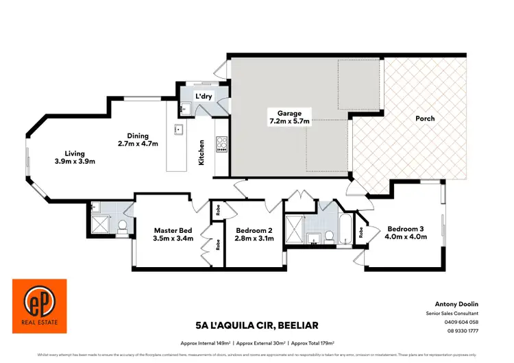 Floorplan of Homely house listing, 5A L'Aquila Circle, Beeliar WA 6164
