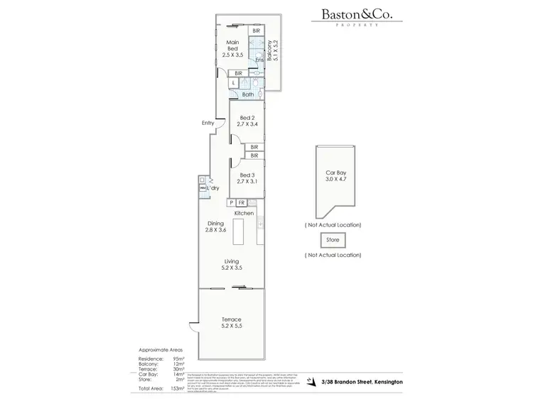 Floorplan of Homely apartment listing, 3/38 Brandon Street, Kensington WA 6151