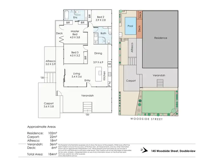 Floorplan of Homely house listing, 145 Woodside Street, Doubleview WA 6018