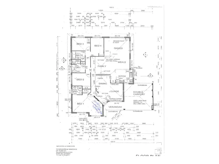 Floorplan of Homely house listing, 55 Waring Green, Clarkson WA 6030