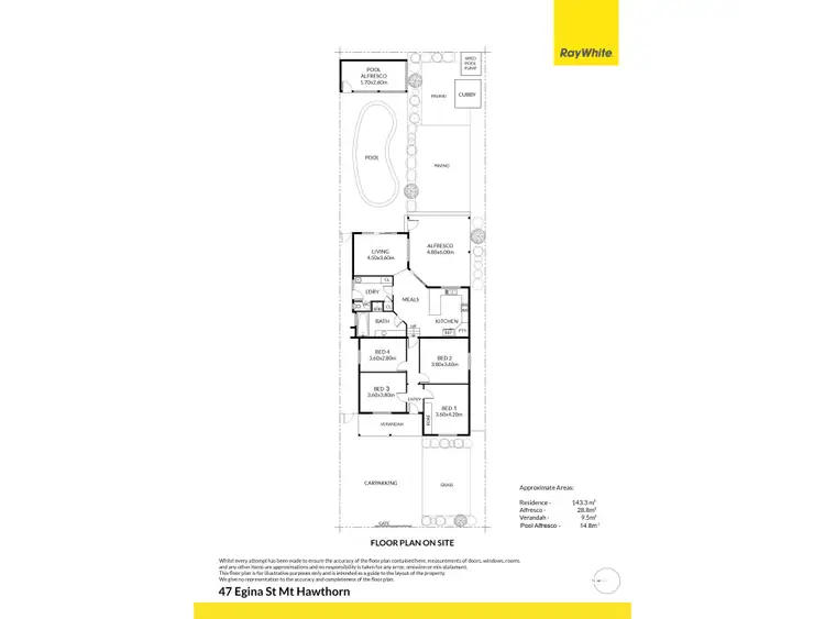 Floorplan of Homely house listing, 47 Egina Street, Mount Hawthorn WA 6016