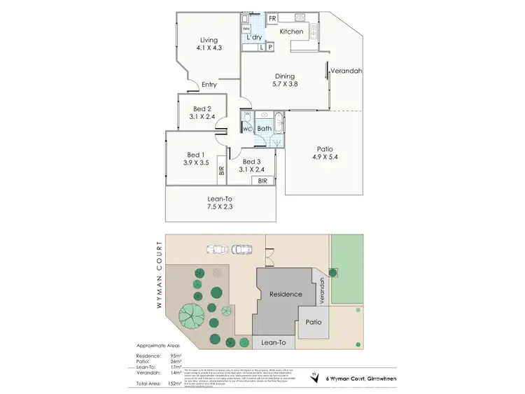 Floorplan of Homely house listing, 6 Wyman Court, Girrawheen WA 6064