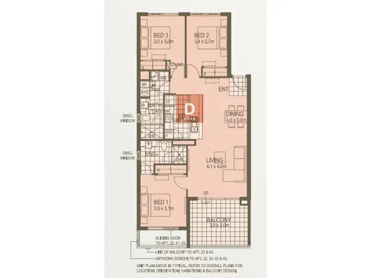 Floorplan of Homely apartment listing, 41/2 Tenth Avenue, Maylands WA 6051