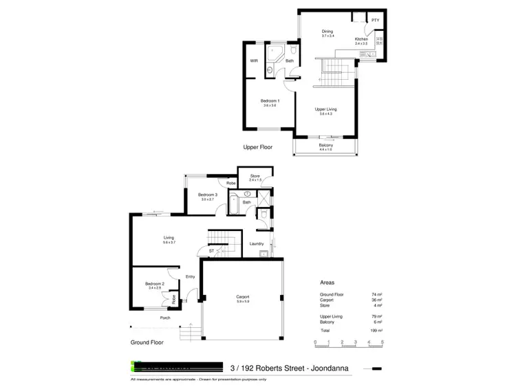 Floorplan of Homely house listing, 3/192 Roberts Street, Joondanna WA 6060
