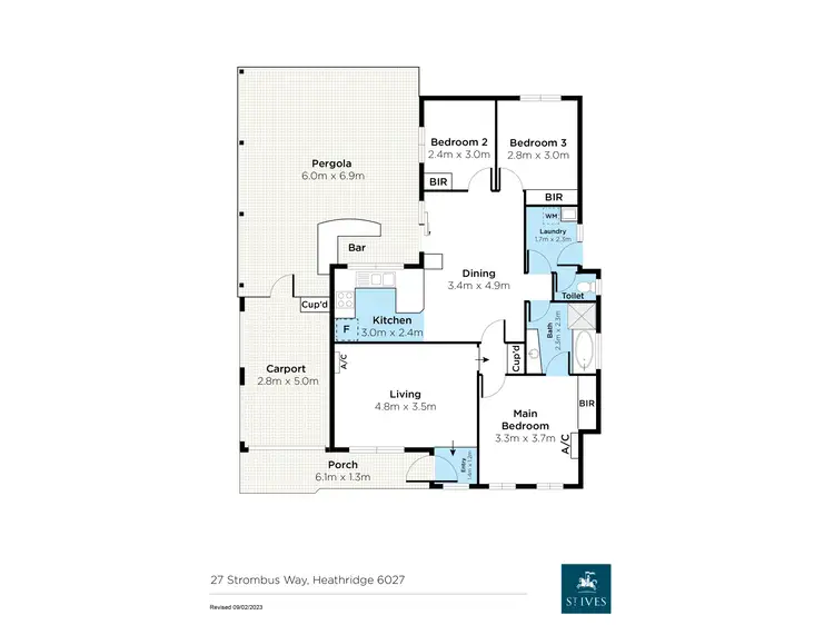 Floorplan of Homely house listing, 27 Strombus Way, Heathridge WA 6027