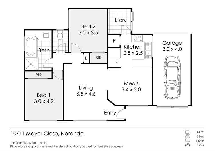 Floorplan of Homely villa listing, 10/11 Mayer Close, Noranda WA 6062