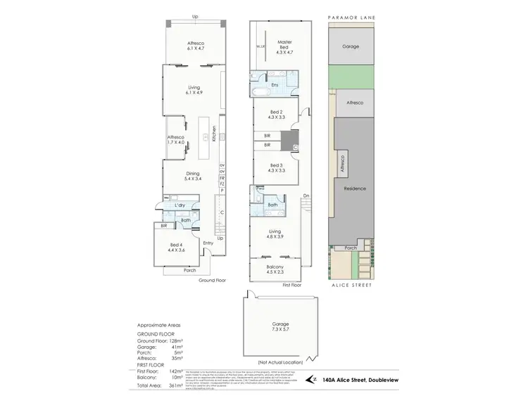 Floorplan of Homely house listing, 140A Alice Street, Doubleview WA 6018