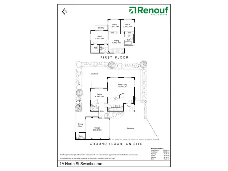Floorplan of Homely house listing, 1a North Street, Swanbourne WA 6010