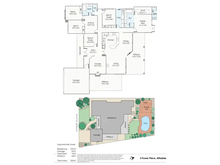 Floorplan of Homely house listing, 3 Power Place, Attadale WA 6156