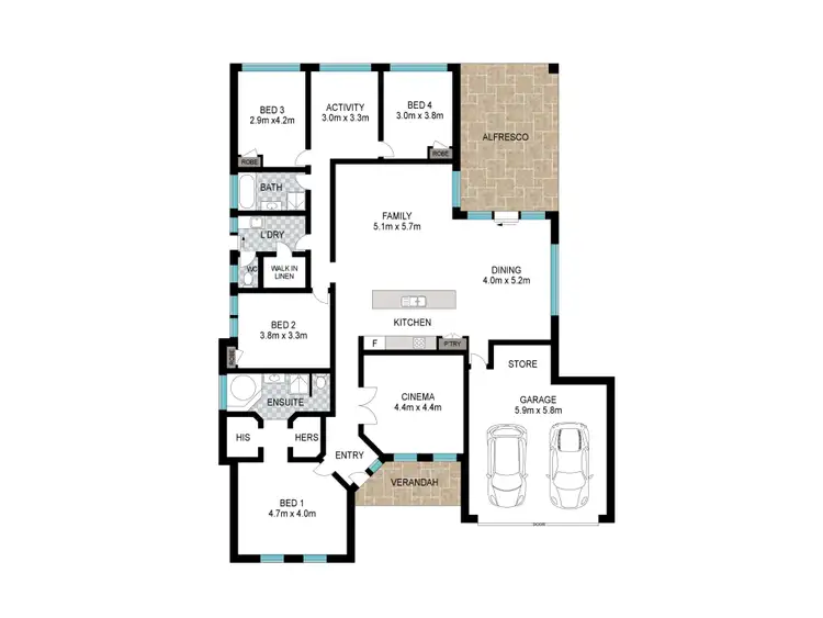 Floorplan of Homely house listing, 18 Wiroo Loop, Dalyellup WA 6230