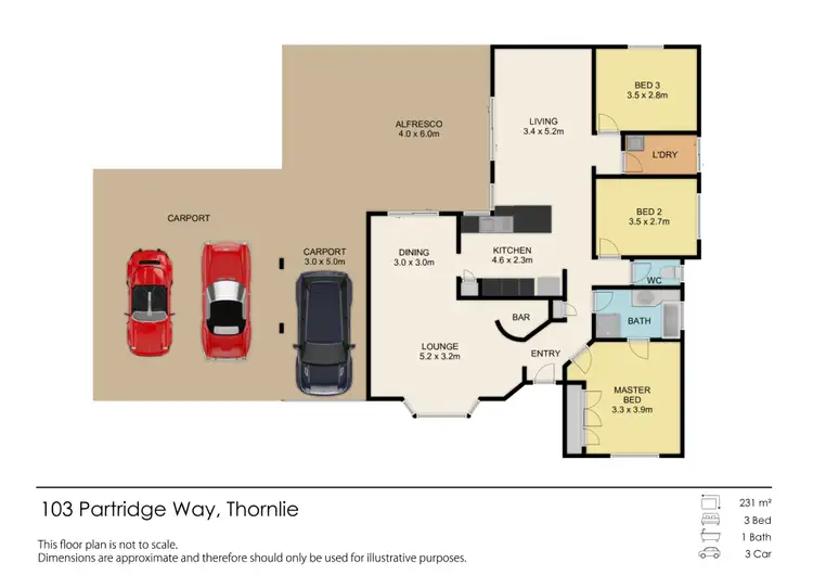 Floorplan of Homely house listing, 103 Partridge Way, Thornlie WA 6108