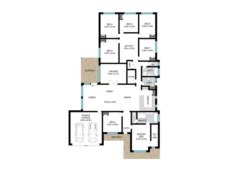 Floorplan of Homely house listing, 187 Braidwood Drive, Australind WA 6233