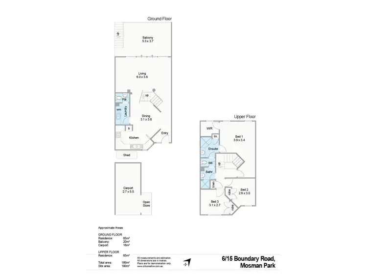 Floorplan of Homely townhouse listing, 6/15 Boundary Road, Mosman Park WA 6012