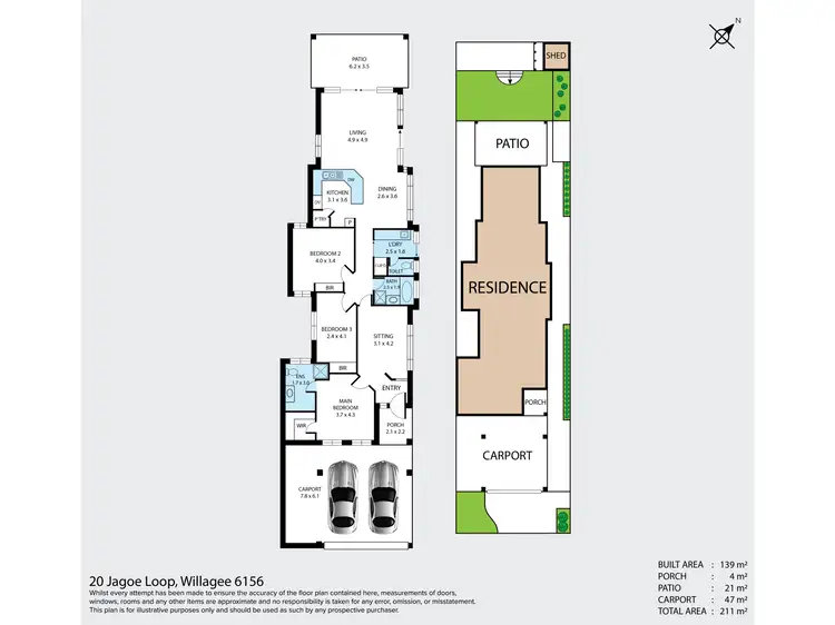 Floorplan of Homely house listing, 20 Jagoe Loop, Willagee WA 6156