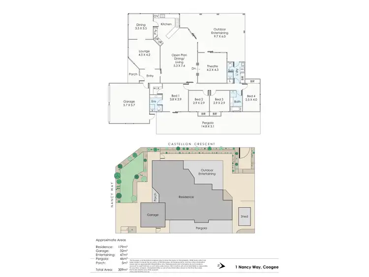 Floorplan of Homely house listing, 1 Nancy Way, Coogee WA 6166