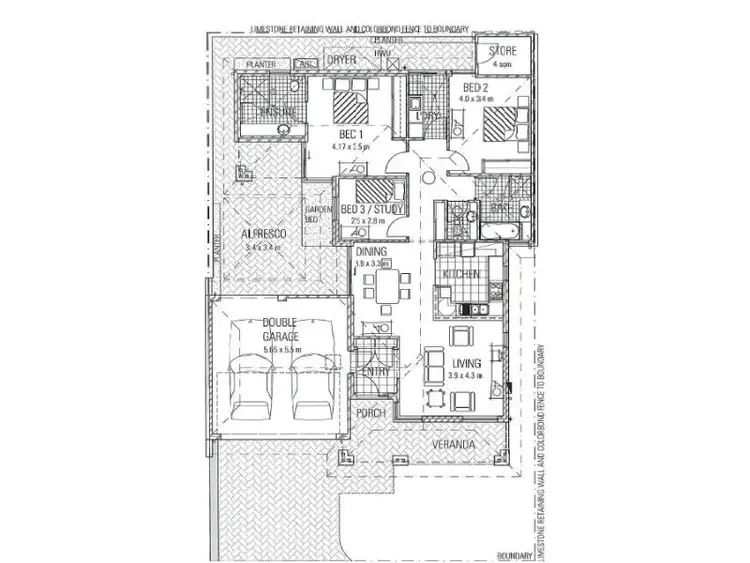 Floorplan of Homely retirement listing, 18/32 Hocking Road, Kingsley WA 6026