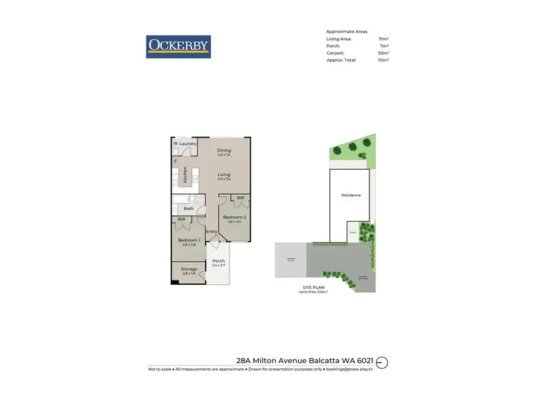 Floorplan of Homely house listing, 28A Milton Avenue, Balcatta WA 6021