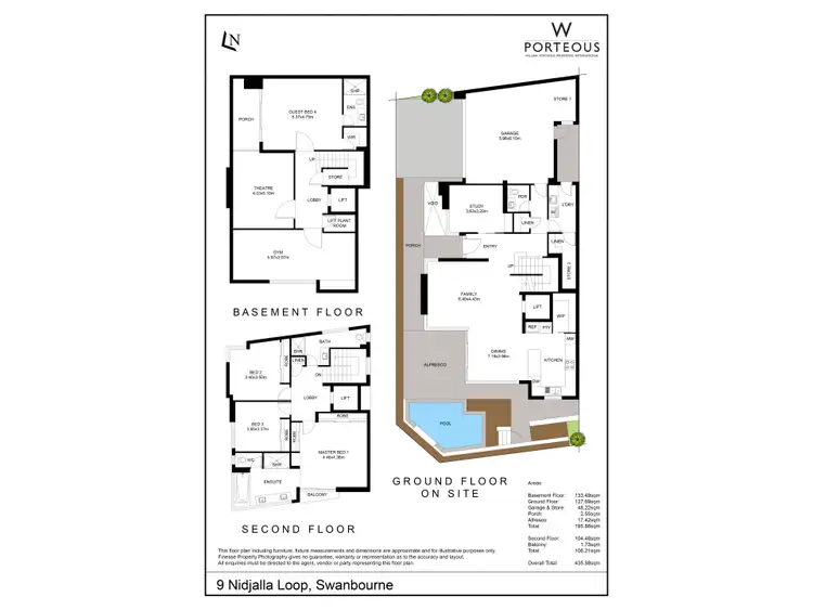 Floorplan of Homely house listing, 9 Nidjalla Loop, Swanbourne WA 6010