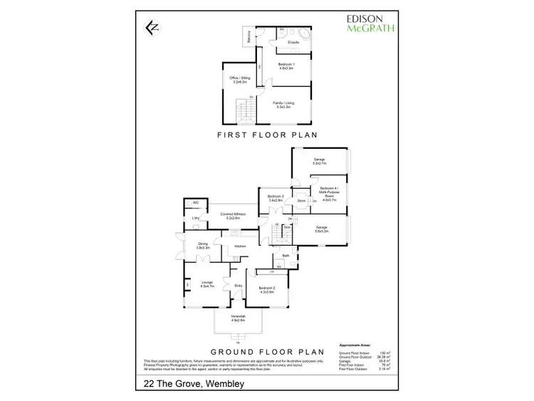 Floorplan of Homely house listing, 22 The Grove, Wembley WA 6014