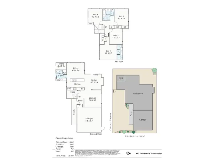Floorplan of Homely house listing, 48C Pearl Parade, Scarborough WA 6019