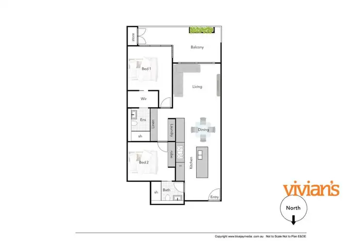 Floorplan of Homely apartment listing, 215/1 Finishline View, Floreat WA 6014