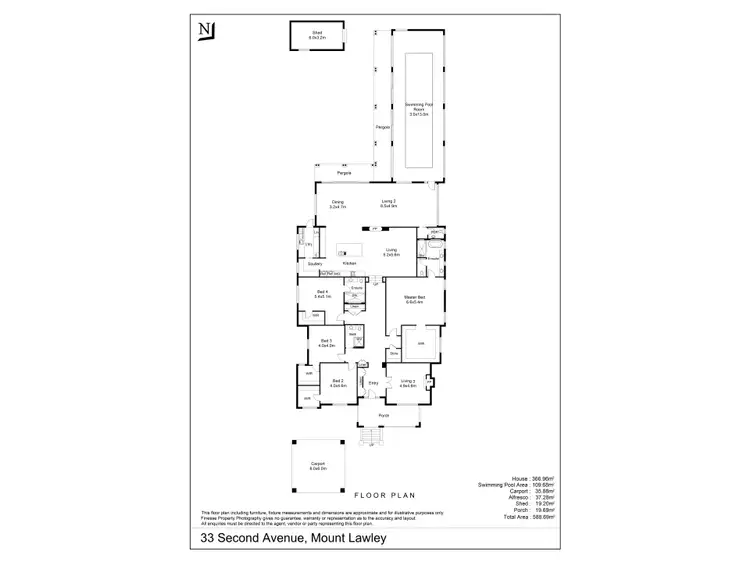 Floorplan of Homely house listing, 33 Second Avenue, Mount Lawley WA 6050