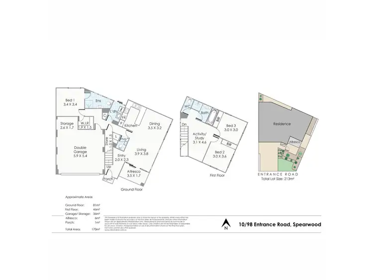 Floorplan of Homely house listing, 10/98 Entrance Road, Spearwood WA 6163