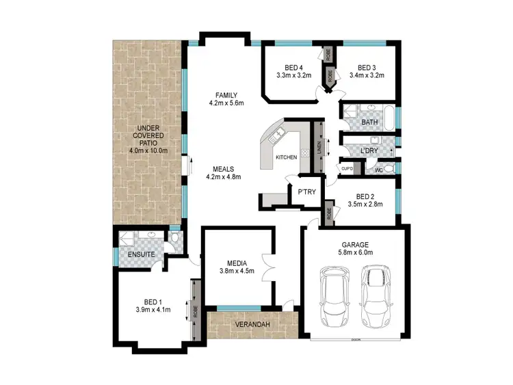 Floorplan of Homely house listing, 42 Swan Avenue, Millbridge WA 6232
