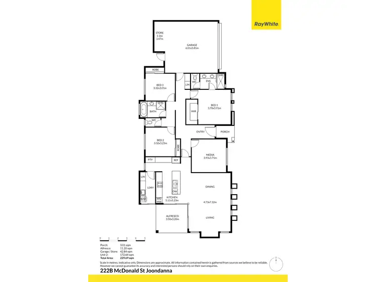 Floorplan of Homely house listing, 222B McDonald Street, Joondanna WA 6060