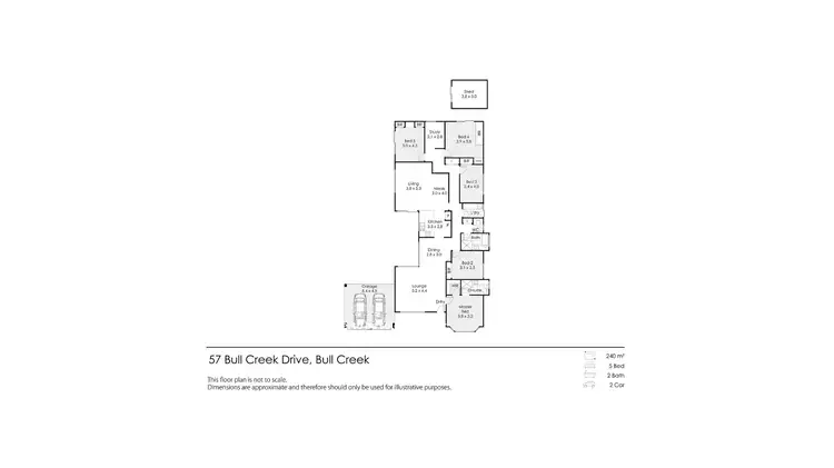 Floorplan of Homely house listing, 57 Bull Creek Drive, Bull Creek WA 6149