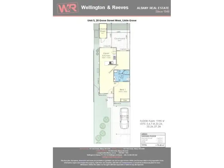 Floorplan of Homely house listing, Unit 5, 20 Grove Street West, Little Grove WA 6330