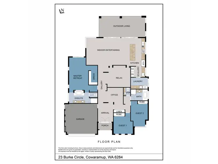 Floorplan of Homely house listing, 23 Burke Circle, Cowaramup WA 6284